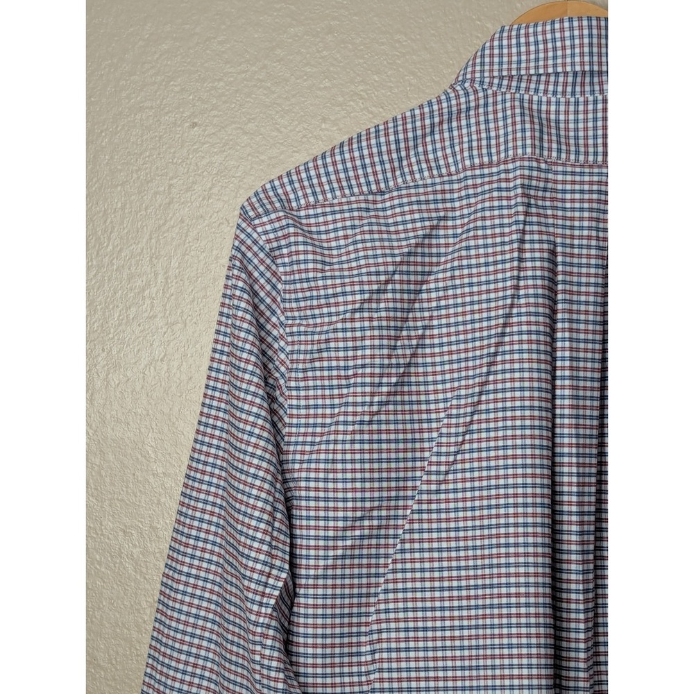 Brooks Brothers Gingham Button Down Shirt Mens M Multi Check Non-Iron Stretch - Picture 13 of 16